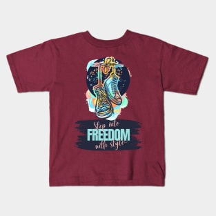 Artistic Freedom in Fashion Kids T-Shirt